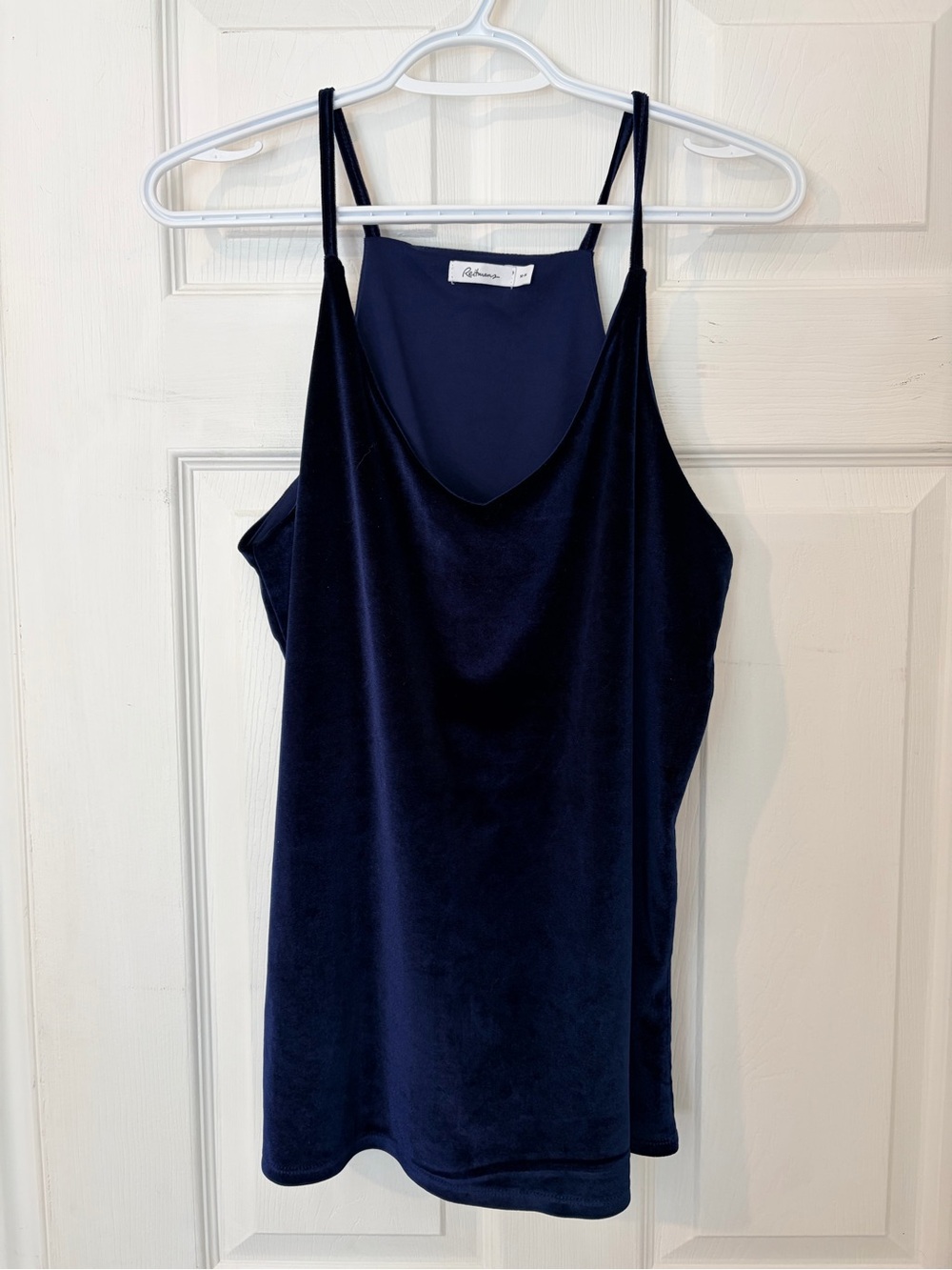 Reitmans Navy Velvet Double-Strap Camisole
